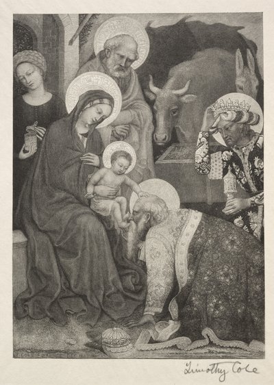Oude Italiaanse Meesters: De Aanbidding der Wijzen, 1887 door Timothy Cole