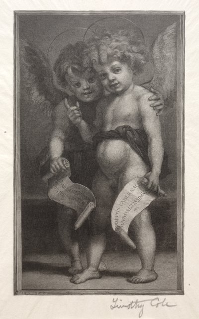 Oude Italiaanse Meesters: Twee kinderengelen, 1888-1892 door Timothy Cole
