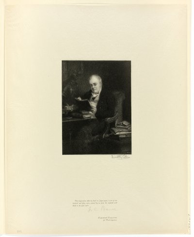 Portret van Dr. John Allen, uit Oude Engelse Meesters door Timothy Cole