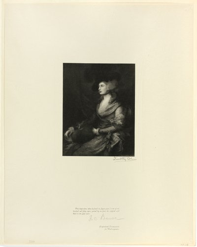 Portret van mevrouw Siddons, uit Oude Engelse Meesters door Timothy Cole