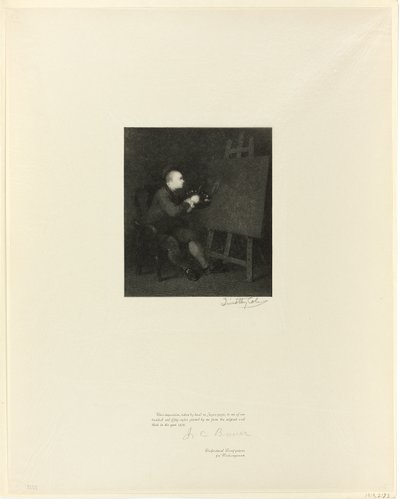Portret van William Hogarth, uit Oude Engelse Meesters door Timothy Cole