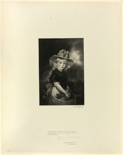 Prinses Sophia, Dochter van George III, uit Oude Engelse Meesters door Timothy Cole