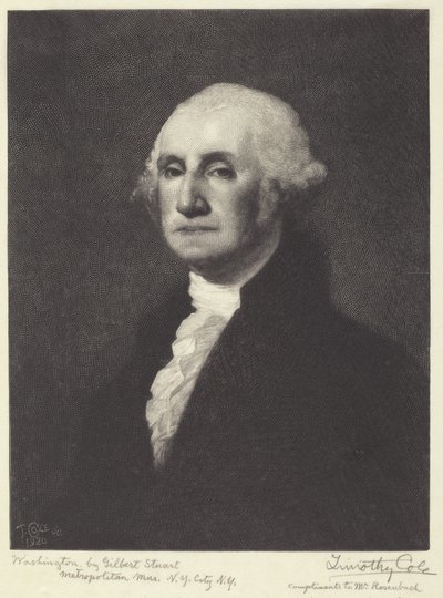 Washington door Timothy Cole after Gilbert Stuart