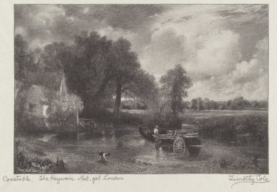De Hooikar door Timothy Cole after John Constable