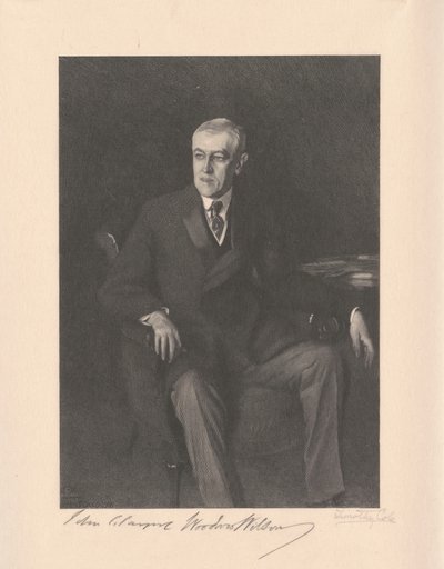 Woodrow Wilson door Timothy Cole, after John Singer Sargent