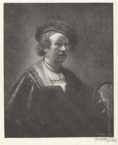 Rembrandt door Timothy Cole after Rembrandt van Rijn