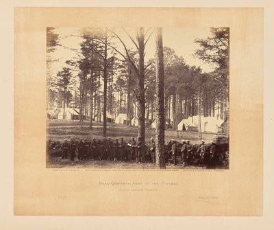 Hoofdkwartier Leger van de Potomac, Brandy Station, Virginia door Timothy H. OSullivan