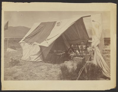 [Mr. J. Terrey Gardner als U.S. Grant, 40th Parallel, Ruby Valley, Nevada]. door Timothy H. OSullivan