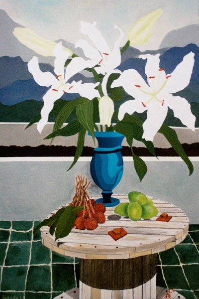 Lelie, limoen en lychee door Timothy Nathan Joel