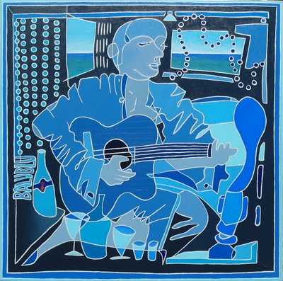 Portret van de kunstenaar Alvaro Trugeda, 2018 door Timothy Nathan Joel