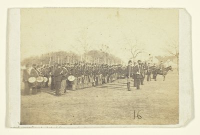 50e Pennsylvania Infanterie in parade formatie door Timothy O
