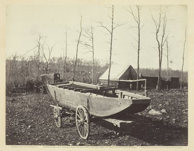 Pontonboot, Brandy Station, Virginia door Timothy O