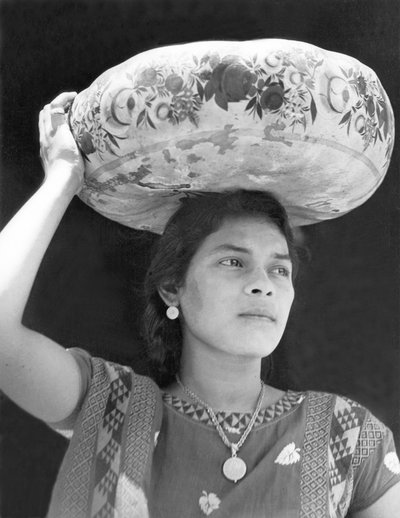 Vrouw in Tehuantepec, Mexico, 1929 door Tina Modotti