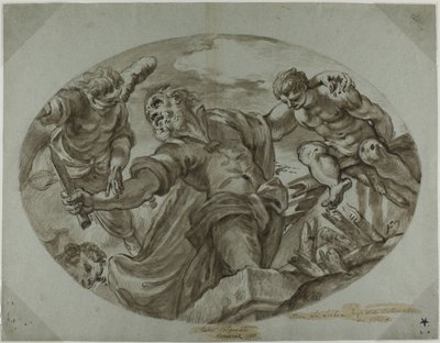 Het offer van Isaac door Tintoretto