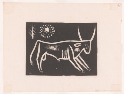 Stier door Tinus van Doorn (signed by artist)