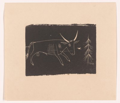 Stier door Tinus van Doorn (signed by artist)