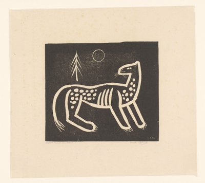 Tijger door Tinus van Doorn (signed by artist)