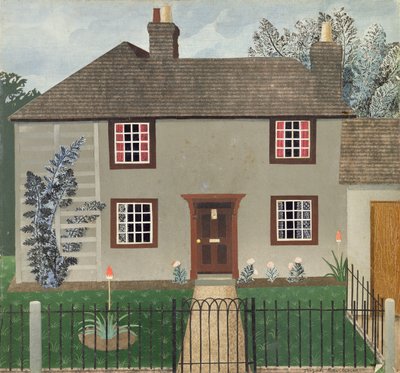 Huis in Great Bardfield door Tirzah Ravilious