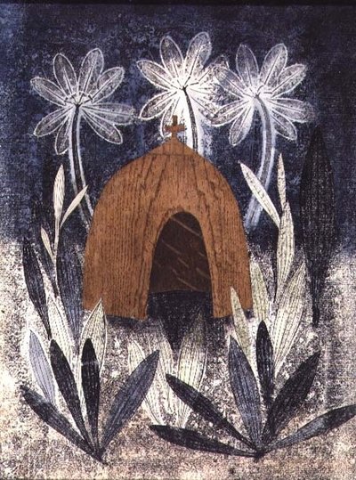 Inheemse Hut door Tirzah Ravilious