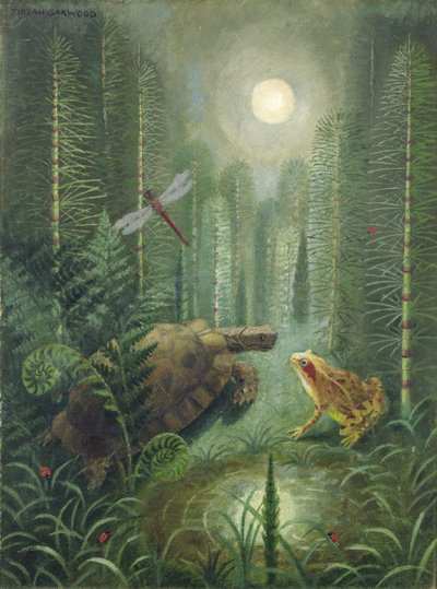 Prehistorische ontmoeting door Tirzah Ravilious
