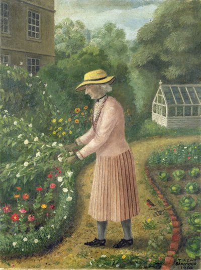 Engelse Vrouw (Mevrouw Nicholas van Copford Place, 96 jaar) door Tirzah Ravilious