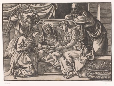 Mystieke huwelijk van de heilige Catharina door Titiaan