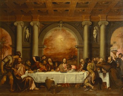 Schets voor Laatste Avondmaal door Titian (c.1488 1576)
