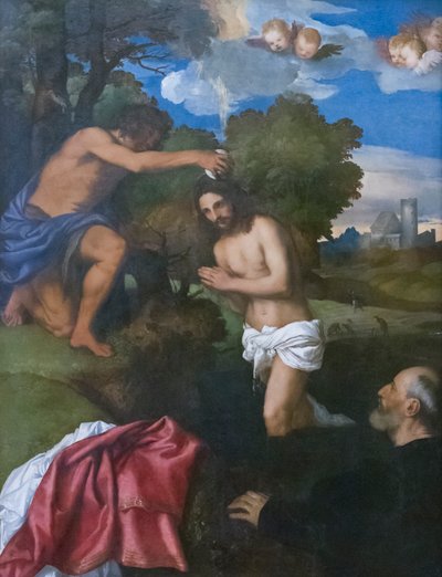De doop van Christus, c.1512 door Titian (c.1488 1576)