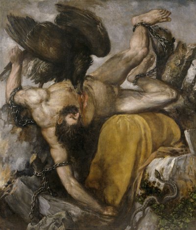 Tityos door Titian (c.1488 1576)