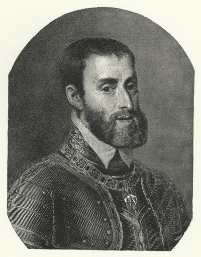 Karel V, Heilige Roomse Keizer door Titian (c.1488 1576) (after)