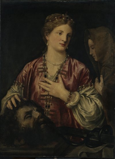 Judith met het hoofd van Holofernes door Titian (c.1488 1576) (workshop)
