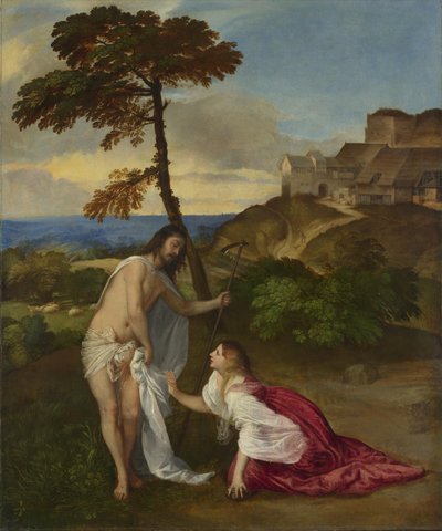 Noli me Tangere, ca. 1514 door Tiziano Vecelli