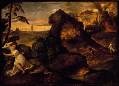 Orpheus en Eurydice door Tiziano Vecelli