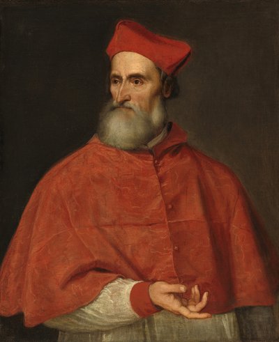 Portret van kardinaal Pietro Bembo, ca. 1540 door Tiziano Vecelli