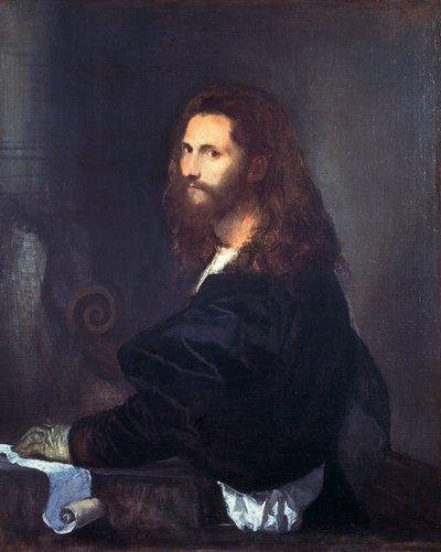 Portret van een Musicus door Titian (c.1488 1576)