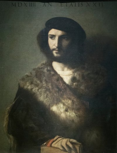 Portret van een man, bekend als de zieke man door Titian (c.1488 1576)