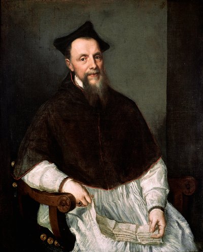 Portret van de prelaat Ludovico Beccadelli door Titian (c.1488 1576)