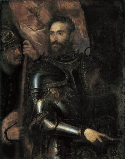 Portret van Pier Luigi Farnese door Titian