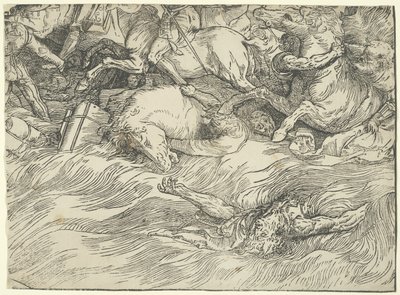 De onderdompeling van het leger van de Farao in de Rode Zee door Titian