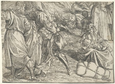 De onderdompeling van het leger van de Farao in de Rode Zee door Titian