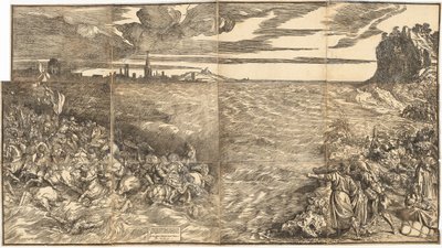De Ondergang van het Leger van de Farao in de Rode Zee door Titian