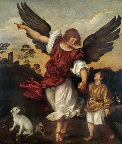 Tobias en de Engel door Titian