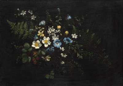 Tak van bloemen en varens, datum onbekend door Titian Ramsay Peale