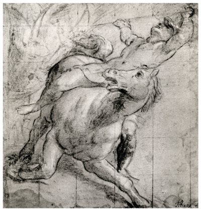 Ruiter valt, c1565, 1937 door Tiziano Vecelli