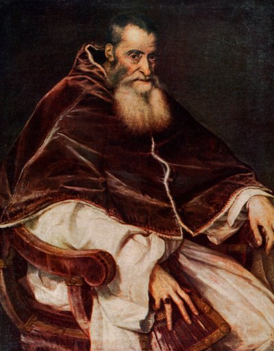 Paus Paulus III 1468-1549, 1543 1930 door Tiziano Vecelli