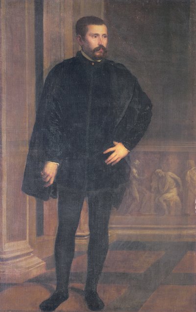 Portret van Diego Hurtado de Mendoza (1503-75), Spaanse politicus door Tiziano Vecelli
