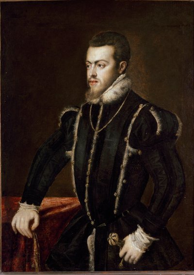 Portret van Filips II door Tiziano Vecelli