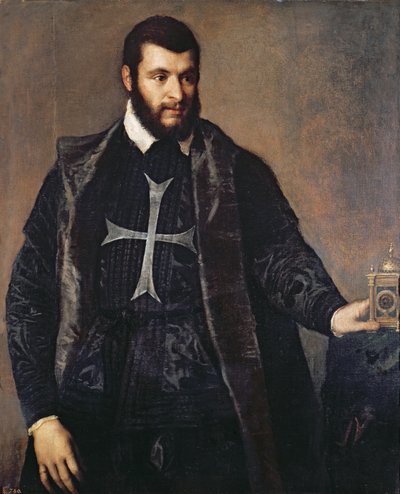 Portret van een ridder van de Orde van Malta door Tiziano Vecelli