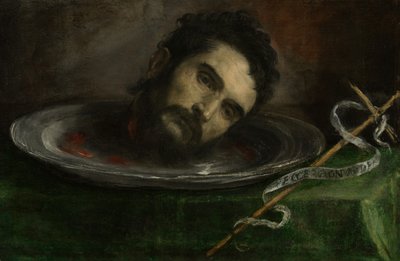 Hoofd van Johannes de Doper, eind 1500 door Tiziano Vecelli