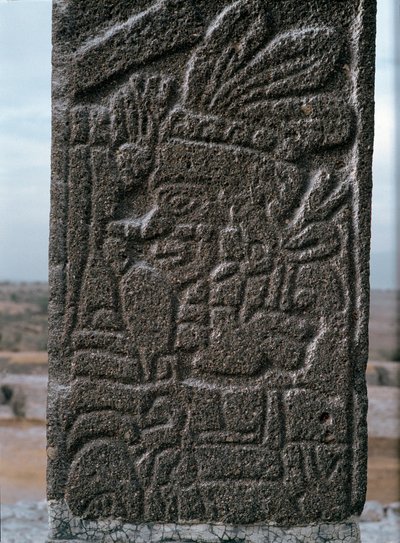 Reliëf van de tempel van Tlahuizcalpantecuhtli door Toltec Toltec